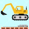 Construction truck excavator clipart svg