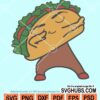 Dabbing taco svg