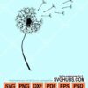 Dandelion flower svg