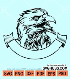 Eagle head monogram svg