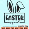 Easter squad with bunny ears svg