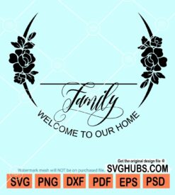Family monogram svg