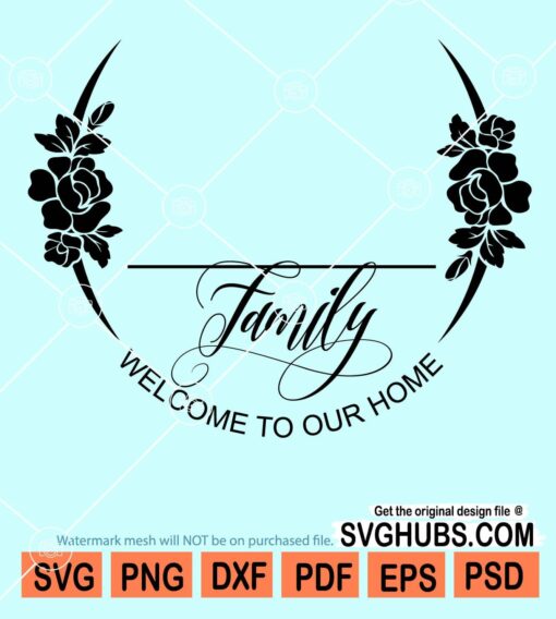 Family monogram svg