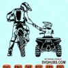 Father and Son ATV Svg