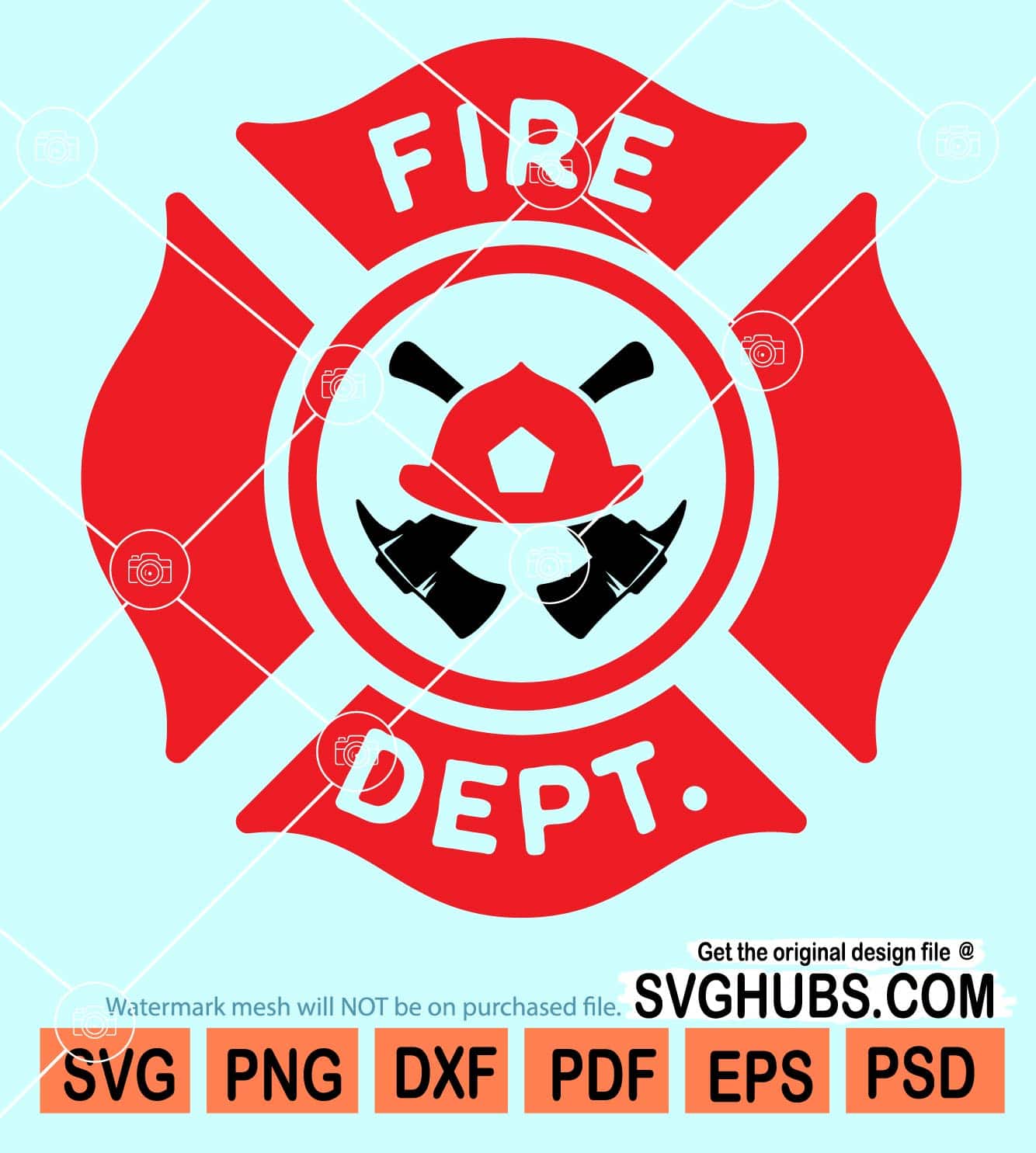 Fire Dept svg Firefighter svg Maltese Cross svg fireman -  Portugal