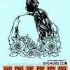 Floral valentine couples svg