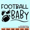 Football baby svg