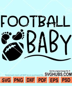 Football baby svg