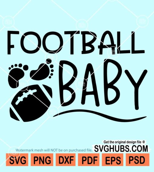 Football baby svg