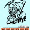 Grim reaper skull svg