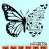 Grow through what you go through butterfly svg