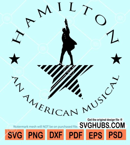 Hamilton an American musical svg