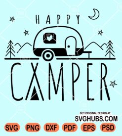 Happy camper svg file