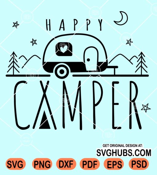 Happy camper svg file