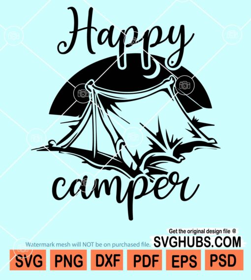 Happy camper svg file