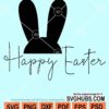 Happy easter bunny ears svg