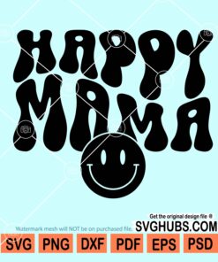 Happy mama smiley SVG