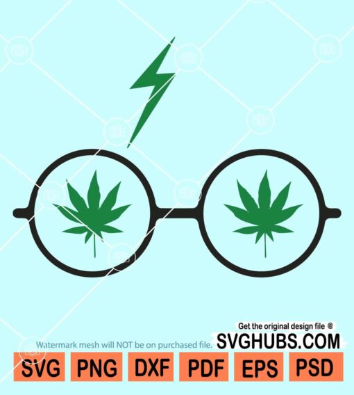 Harry potter sunglasses weed svg