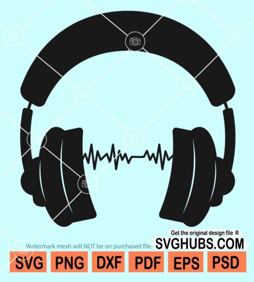 Headphones clipart svg