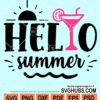 Hello summer svg file