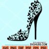 High heel shoe vector svg