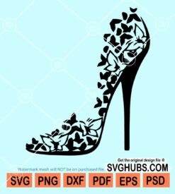 High heel shoe vector svg