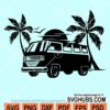 Hippie beach Van Svg