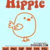 Hippie chick svg