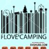 I love camping barcode svg file