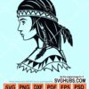Indian girl clipart svg