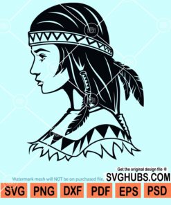 Indian girl clipart svg