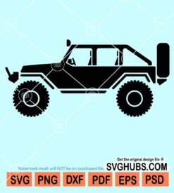 Jeep car clipart svg