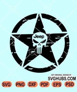 Jeep punisher skull svg