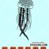 Jellyfish mandala svg