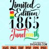 Juneteenth limited edition svg