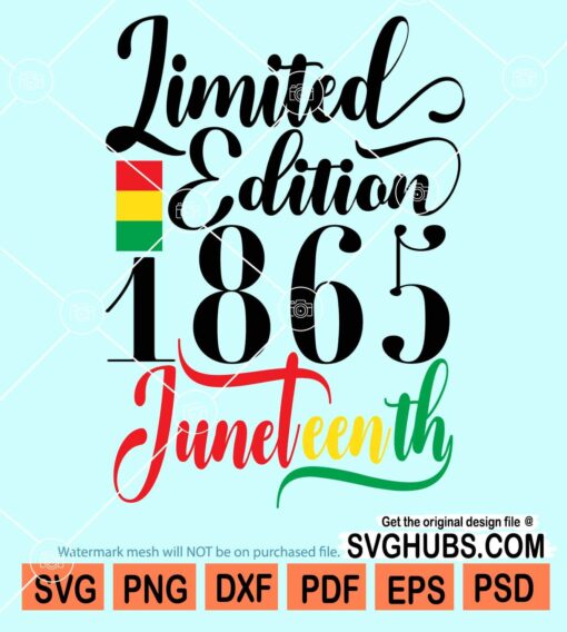 Juneteenth limited edition svg