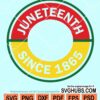Juneteenth since 1865 cold cup ring svg