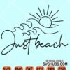 Just beach svg
