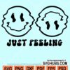 Just feeling melting smiley faces svg
