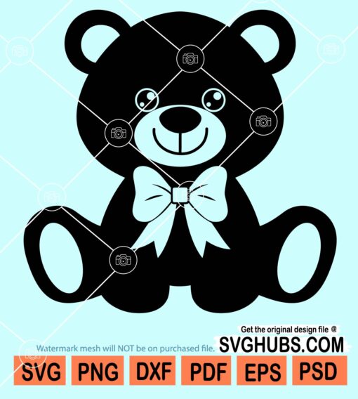 Koala bear with bow svg