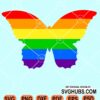 LGBT butterfly svg