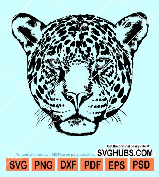 Leopard head svg