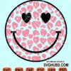 Leopard print smiley SVG