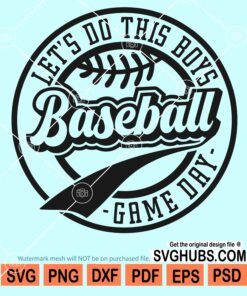 Let's Do This Boys Baseball SVG