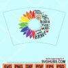 Lgbt pride starbucks sunflower cup wrap svg