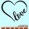 Love heart svg