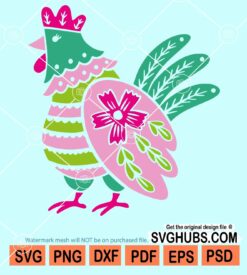Mandala Chicken Svg