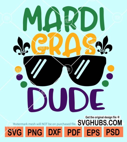 Mardi gras dude svg