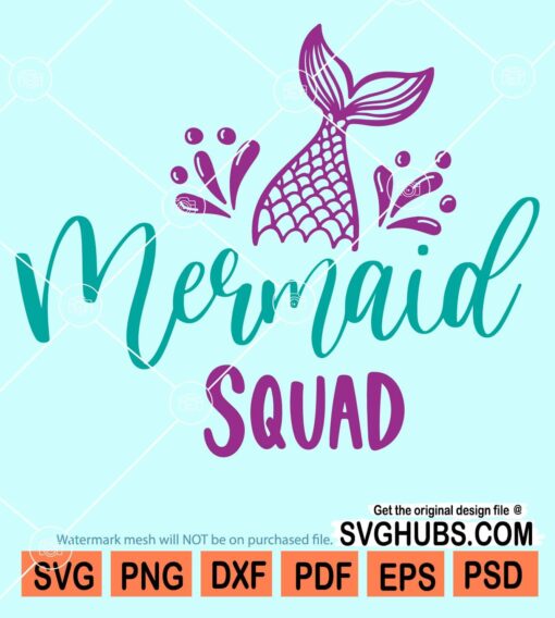Mermaid squad svg