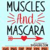 Muscles and mascara SVG